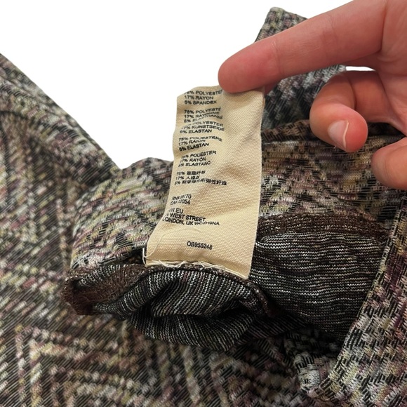 Free People Women’s Pull On Patterned Knit Joggers with Pockets Lounge Size XS - Picture 6 of 12